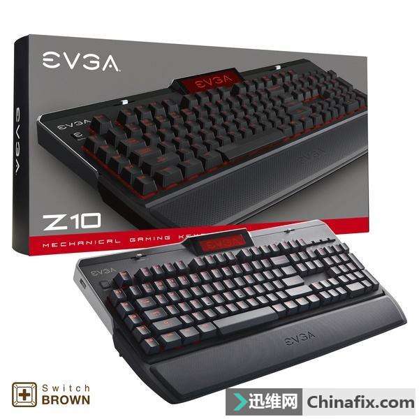 EVGA首款机械键盘EVGA Z10曝光：搭载凯华轴 自带显示屏