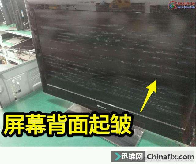 海信32寸液晶彩电图像不清楚换偏光膜后搞定