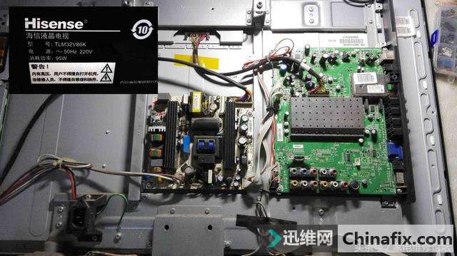 秒杀海信液晶电视TLM32V86K不开机故障