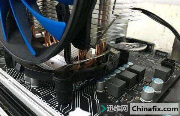电脑关机后cpu风扇还在转如何维修？