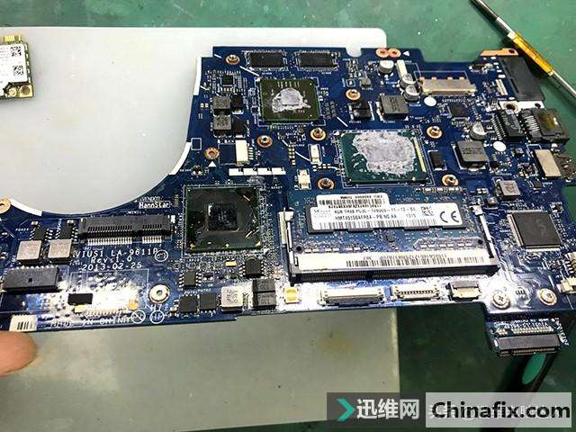 二修联想ThinkPad笔记本电脑，小元件引起开机不进系统，快速盘它