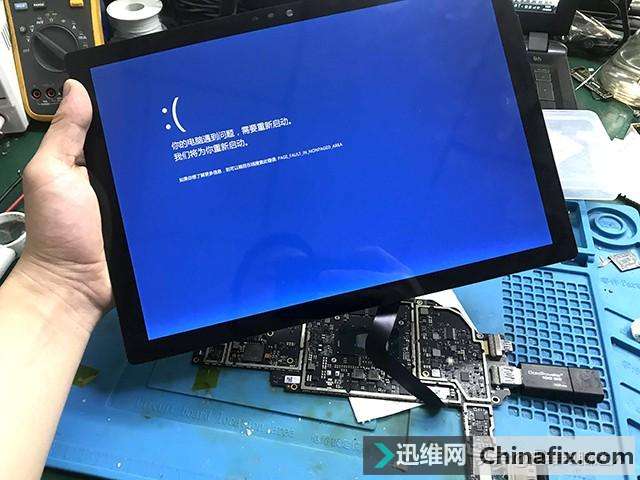 二修surface Pro5不认盘 蓝屏不进系统！大换血，比MacBook还难修