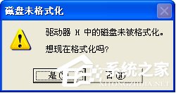 U盘连接电脑后提示“磁盘未被格式化”如何维修？