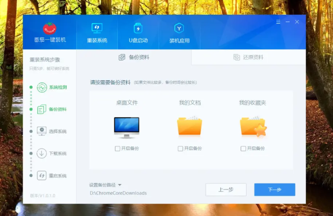 番茄一键重装系统工具的使用教程