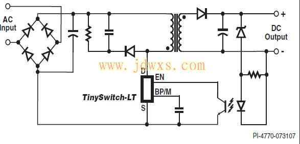 TNY175PN TNY176PN TNY177PN TNY178PN TNY179PN TNY180PN应用电路图纸资料代换