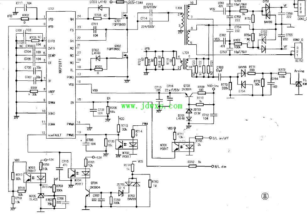 NXP2071应用电路图