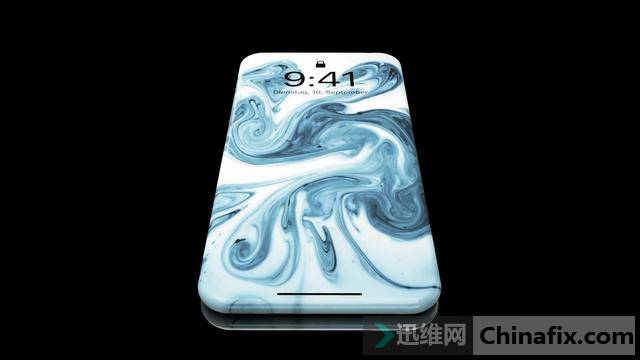 iPhone12概念图：屏幕四周瀑布屏