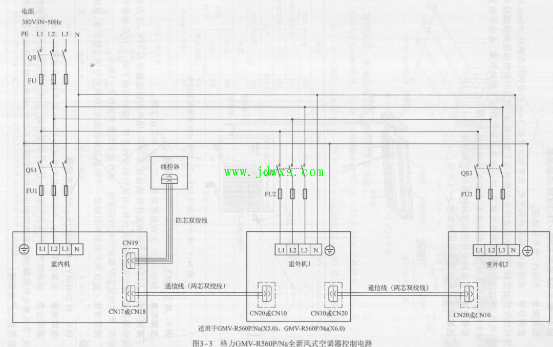 格力GMV-R560P/Na全新凤式空调器开机空气开关跳闸的维修