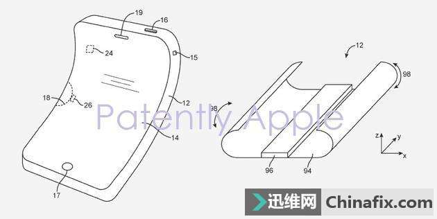 苹果可折叠设备专利曝光