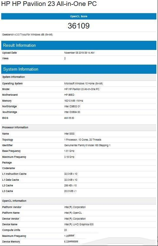英特尔十代i9现身数据库：10核20线程，核显还是UHD630