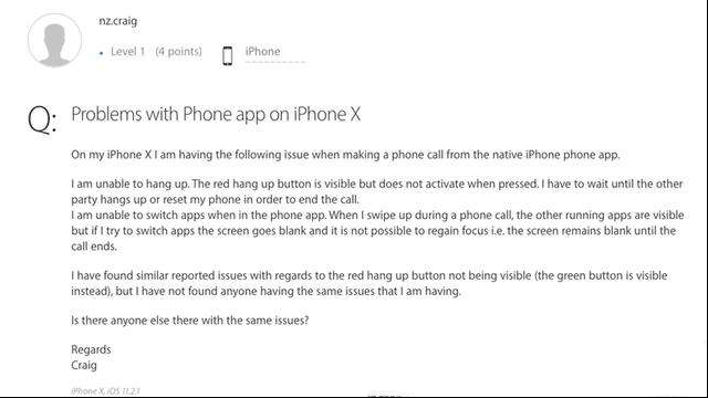 iPhoneX来电门再发酵：之前不能接，现在挂不了！
