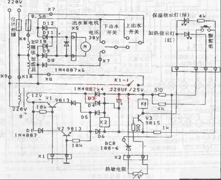 海马SHEA-3200型电热瓶维修（图）