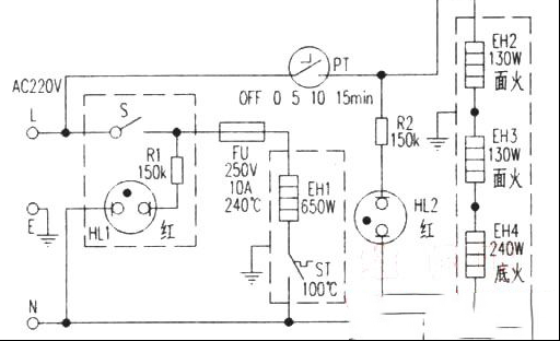 卡莉娜GD-002早餐吧电路原理与维修