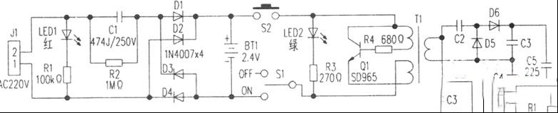 电蚊拍电路原理分析与检修思路