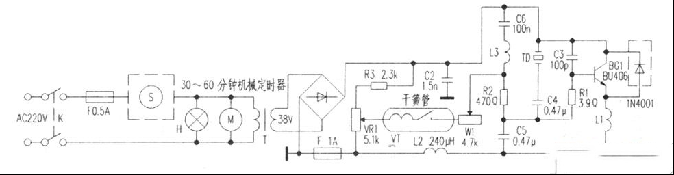 YC-E433C超声波加湿器通病维修