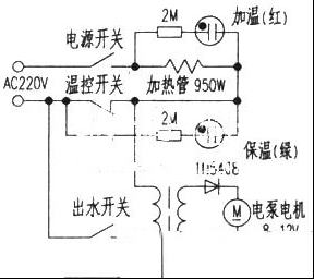 威利宝PZ-1000饮水机电路原理与维修
