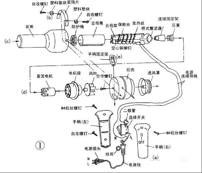 电吹风的电路原理与维修