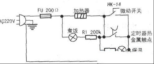 广东祥立XB-YC16-2电饭煲电路工作原理