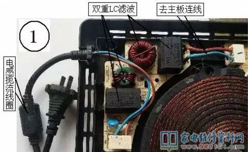 美的21-KT2115电磁炉显示E2代码的特殊检修思路