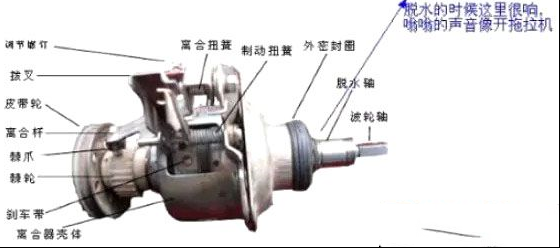 全自动洗衣机离合器故障检修