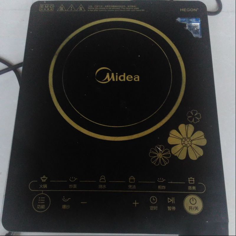 美的C21-RT2140电磁炉烧绕圈盘的通病处理