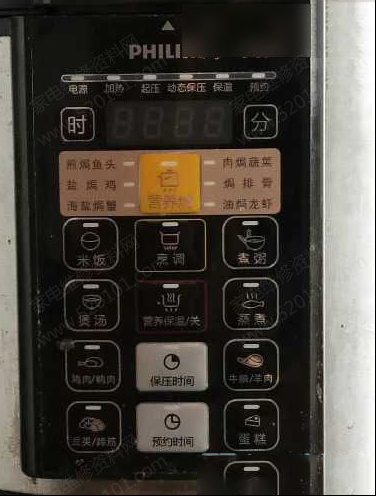 飞利浦HD2136电压力煲不加热有滴滴声的检修思路