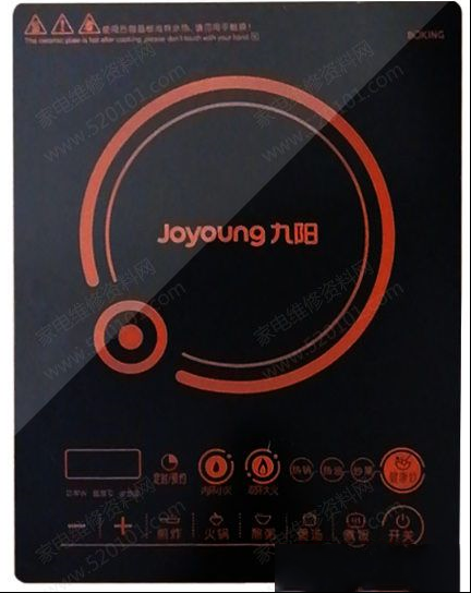 九阳JYC-21GS06电磁炉不通电爆管的检修思路
