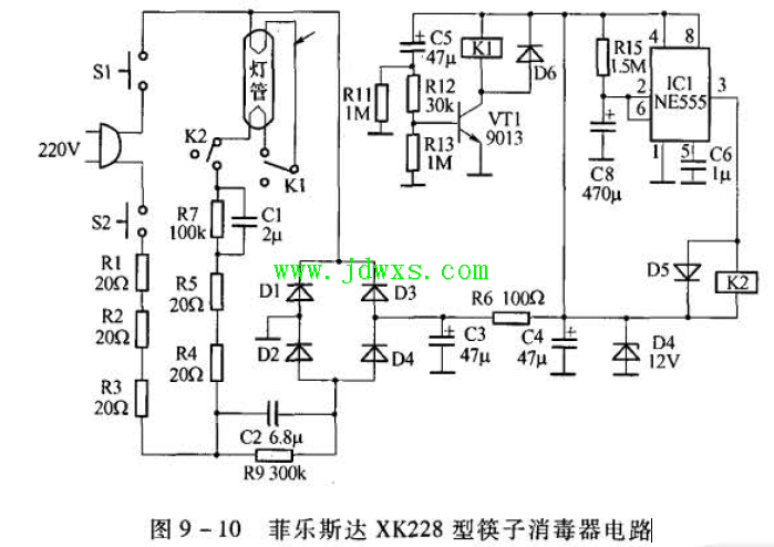 菲乐斯达XK228型筷子消毒器故障与维修