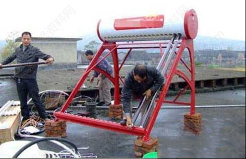 太阳能热水器的安装流程（图）