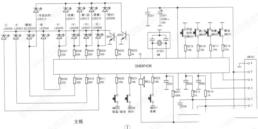 苏泊尔CFXB40FD11-75(SF0354)电饭煲不加热的检修思路