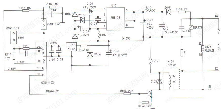 苏泊尔CFXB20FC817-35智能电饭煲不加热的检修思路