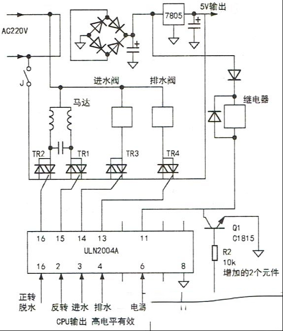 荣事达RB50-3012G波轮全自动洗衣机不工作的检修思路