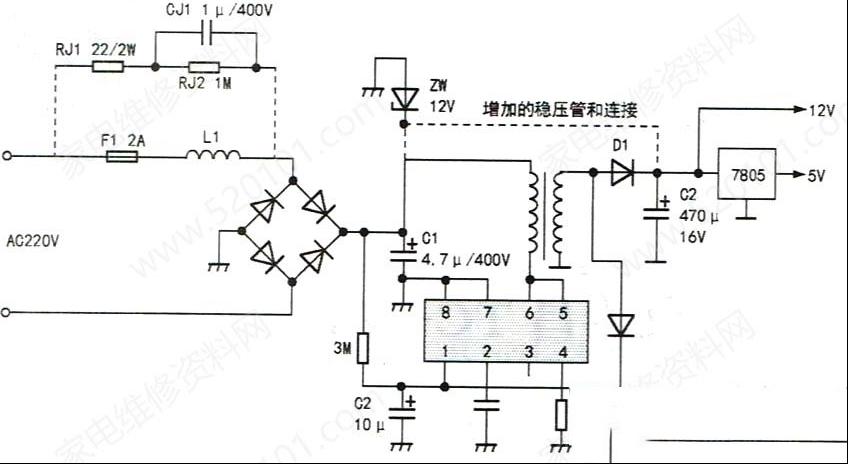 苏泊尔CFXB50FC19-75电饭锅指示灯不亮的检修思路