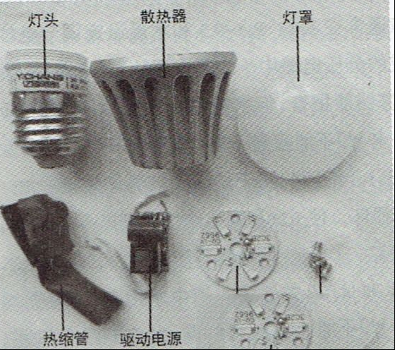 亿昌3W LED球泡灯的检修思路