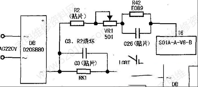美的C21-SK2103电磁炉间歇性加热的检修思路