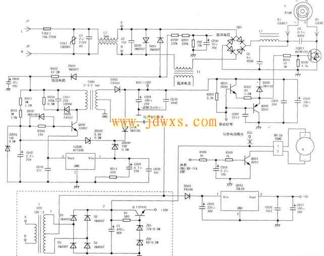 九阳JYC-21CS21电磁炉电源电路工作原理