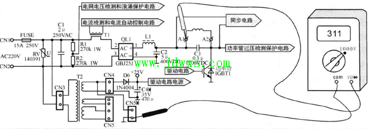 格兰 仕IMPI系列电磁炉通电时突然发生爆炸，并闻到了有塑 料烧焦的气味