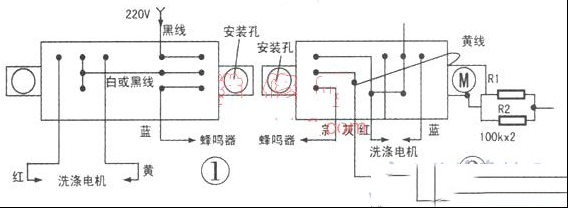 洗衣机用电子定时器代换机械定时器的方法