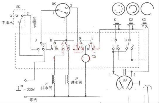 凤凰全自动洗衣机控制原理及检修