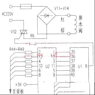 爱德XQB45-1D洗衣机开机即烧保险