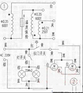 修复进口TEKA抽油烟机电机（图）