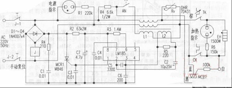 RCD60C贮水式电热水器原理与维修实例（图）