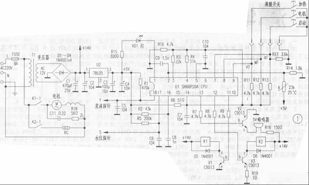九阳JYDZ-8豆浆机工作原理分析（图）