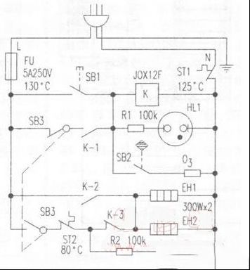 爱德ZLP78消毒柜电路及检修（图）