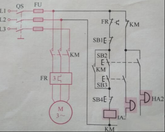 一个可防止误操作的控制线路