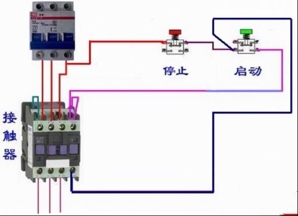 一例自锁正转控制电路的原理分析