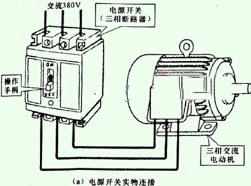 电源开关(三相断路器)怎么连接，电源开关连接关系