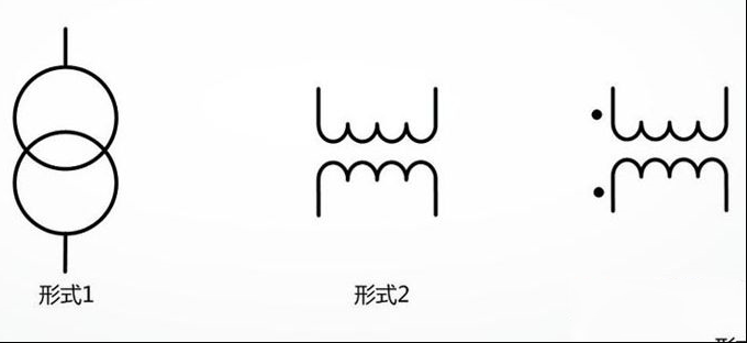 双绕组变压器电气符号与耦合可变的变压器