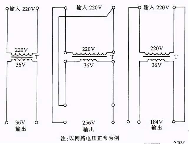 用行灯变压器升压或降压方法