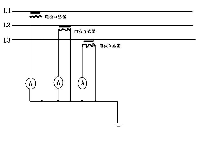 电流表接在电流互感器上的方法